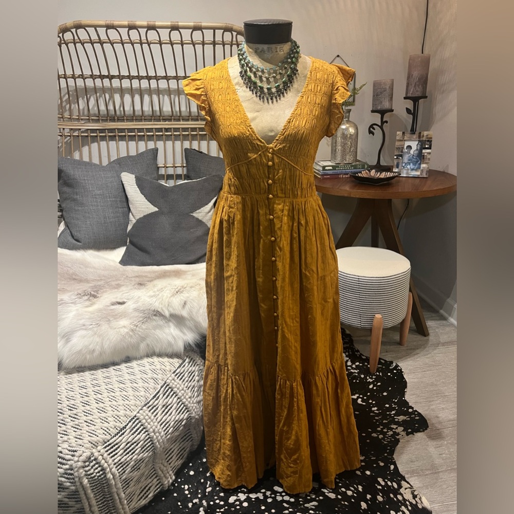 Anthropologie Maxi Prairie Dress